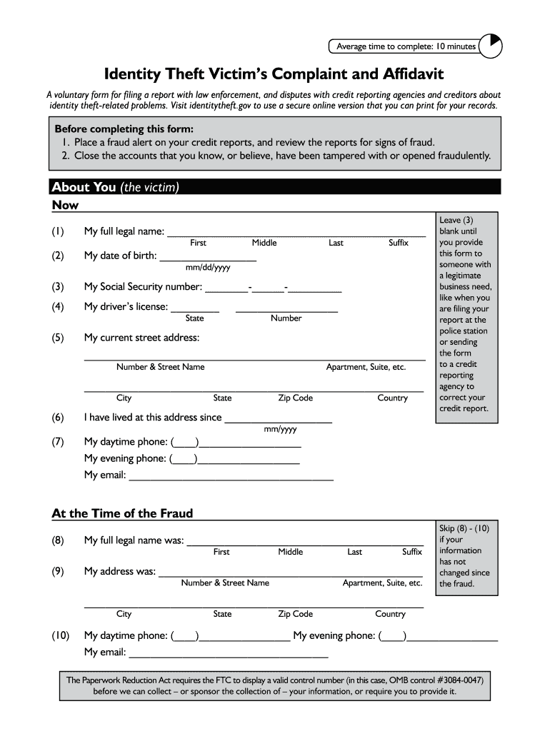 FTC Forms