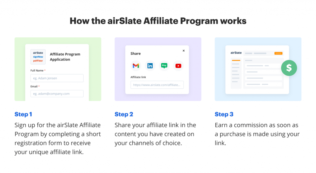 How to join the airSlate Affiliate Program