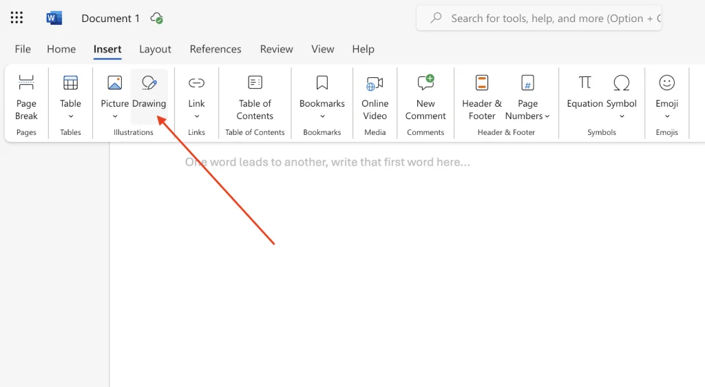 This image shows a screenshot how to use words drawing feature for a handwritten signature