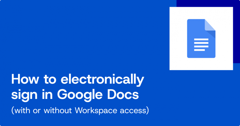 How to electronically sign in Google Docs - SignNow Blog