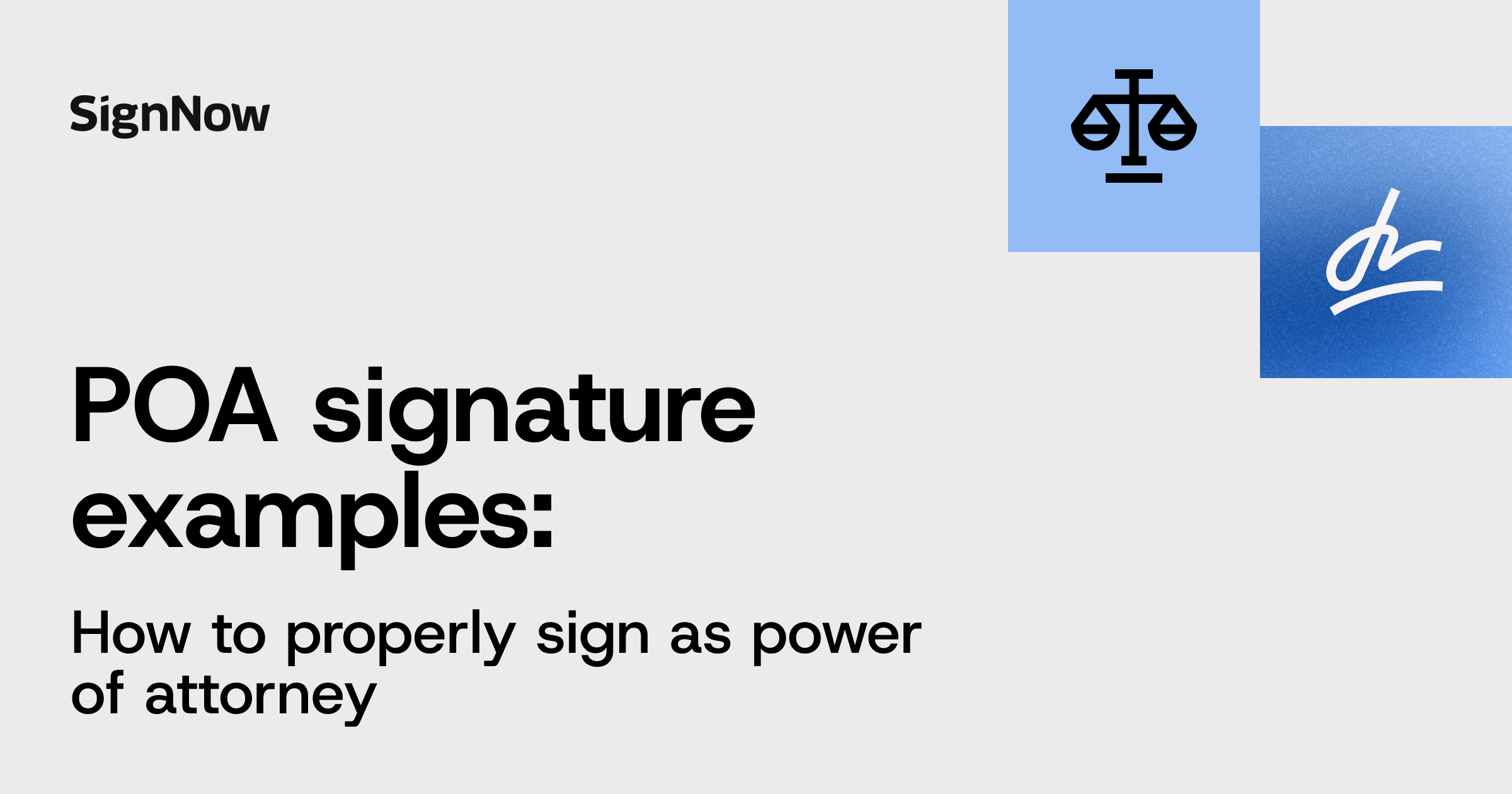 Discover the correct POA signature format, real examples, how to sign a check as agent.