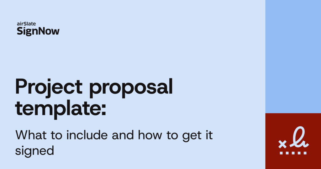Project Engagement Program Project-proposal-template - airSlate SignNow Blog | eSignature tools ...