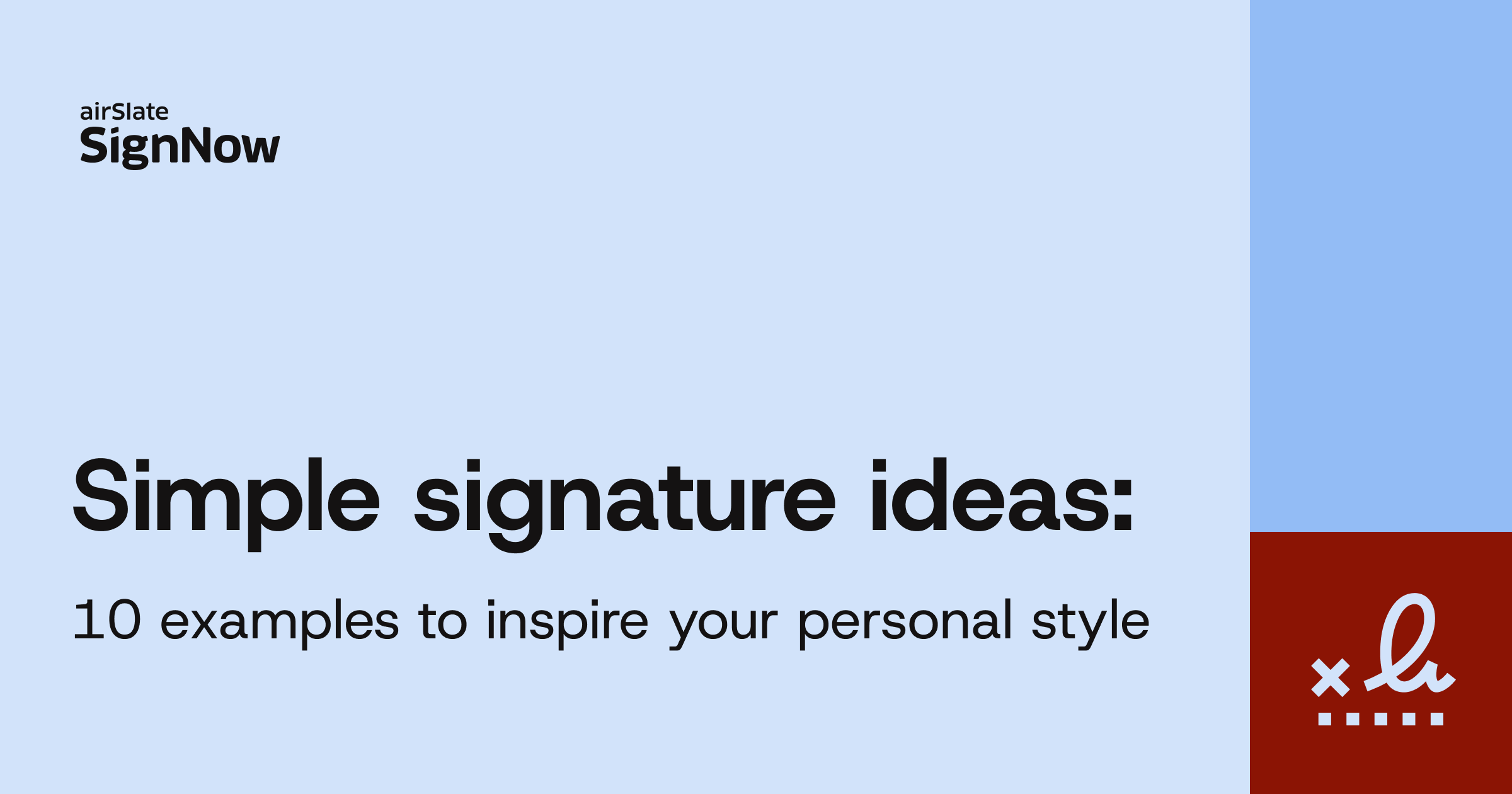 Explore 10 signature ideas for your name, from simple initials to creative handwritten styles.