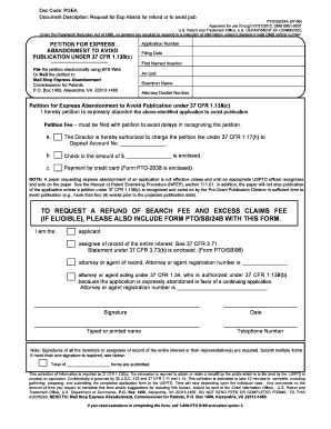 DOC Code PGEA Form