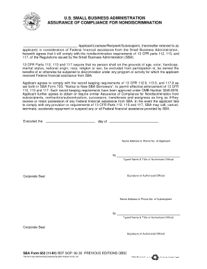 Sba Form 793