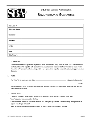 Sba Form 148