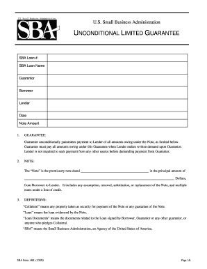 Sba Form 148