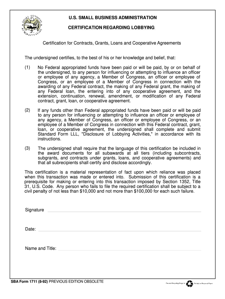 Form 1711 1992-2023