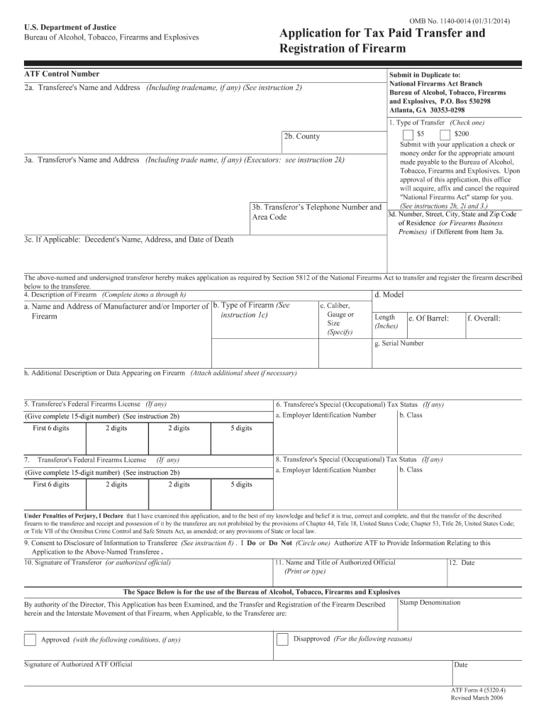  Gun Transfer Form Texas 2006