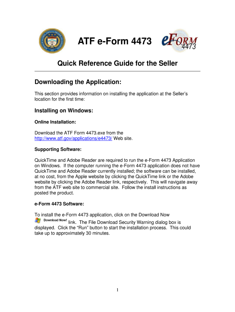 Atf Eform 4473 - Fill Out and Sign Printable PDF Template | signNow