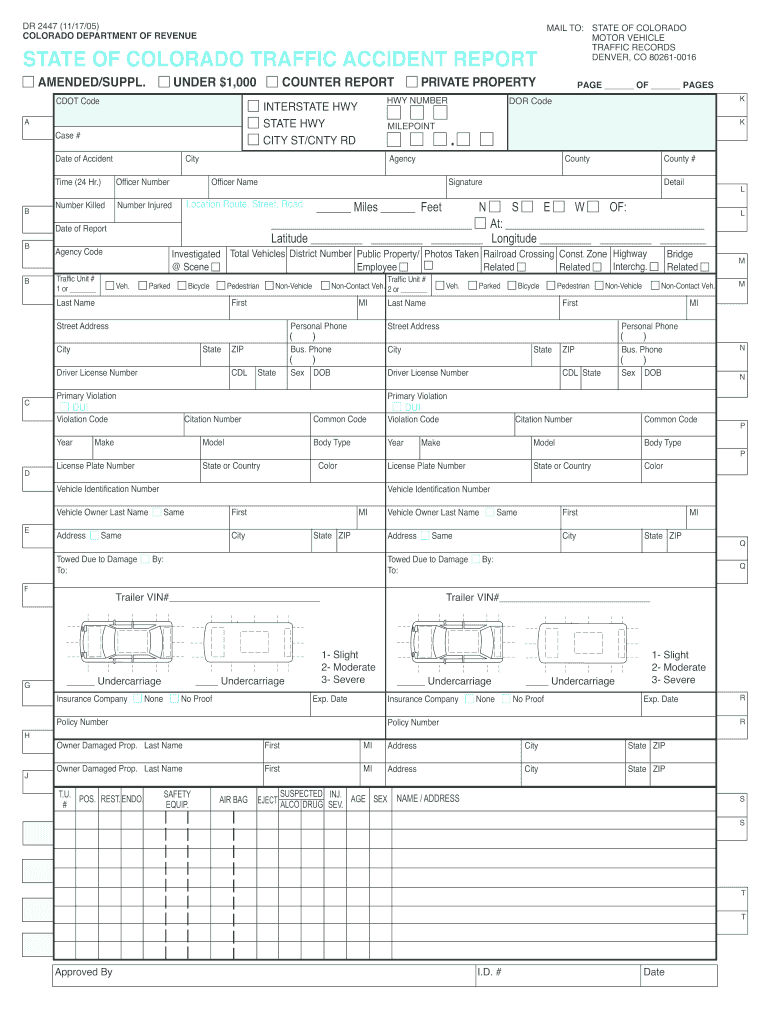  Colorado Form Accident 2006