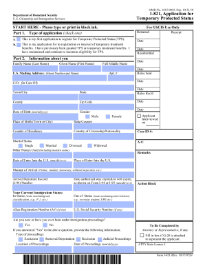 I 821 Form PDF