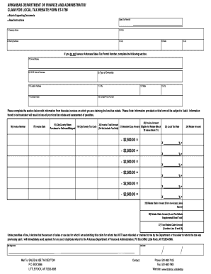 Ar Tax for Et 179a  Form