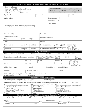 Fraud Requirements Form