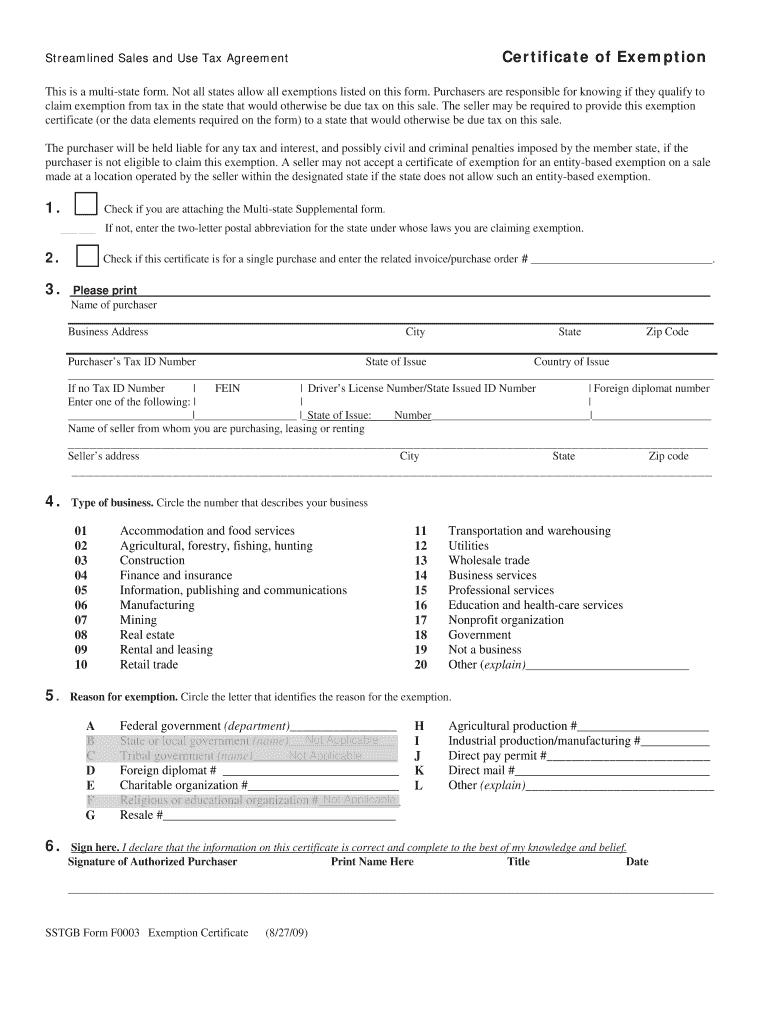  Streamlined Sales and Use Tax Agreement Form 2018