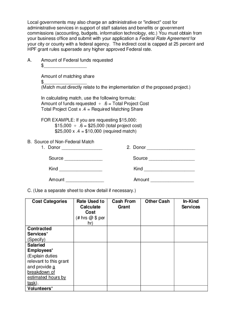 Grant Narrative Template  Form