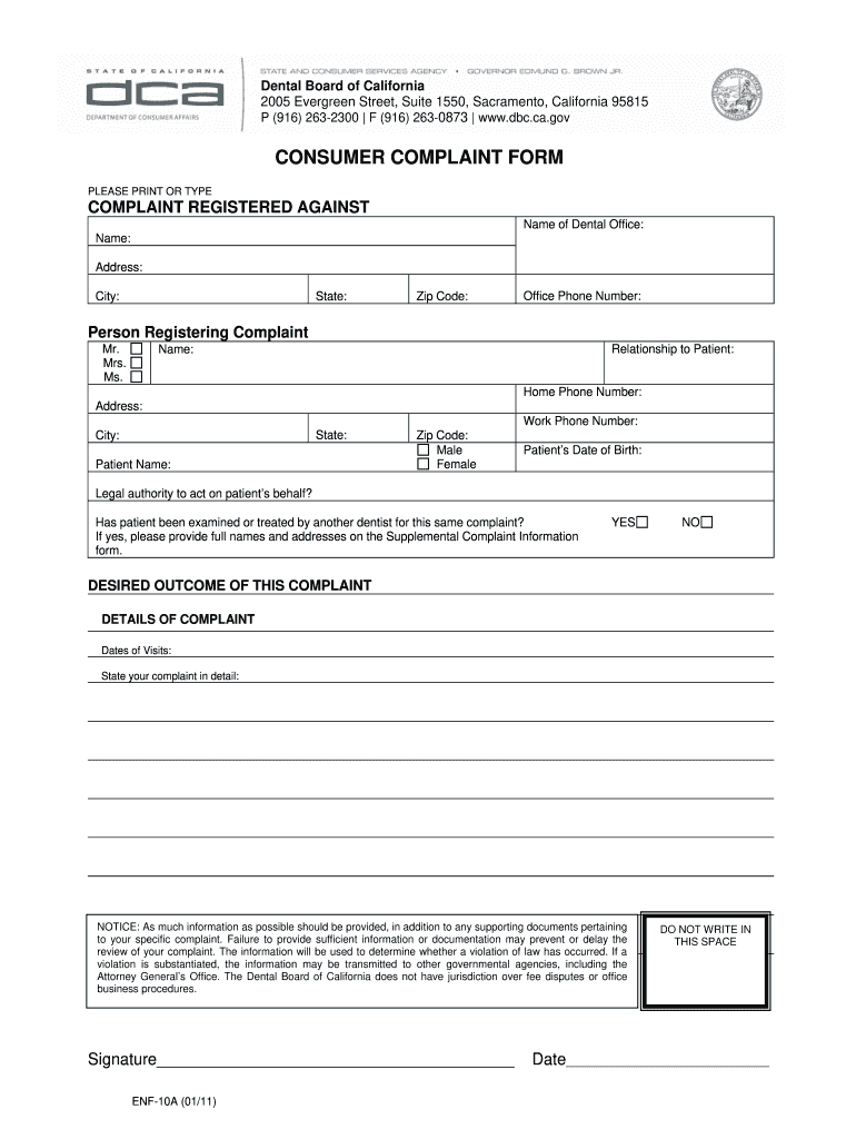  Dental Board of California Complaints 2011-2024