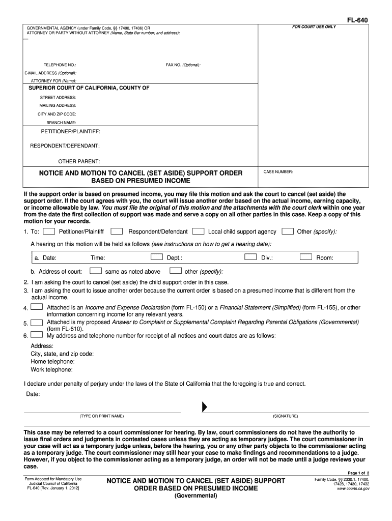 Fl 640  Form