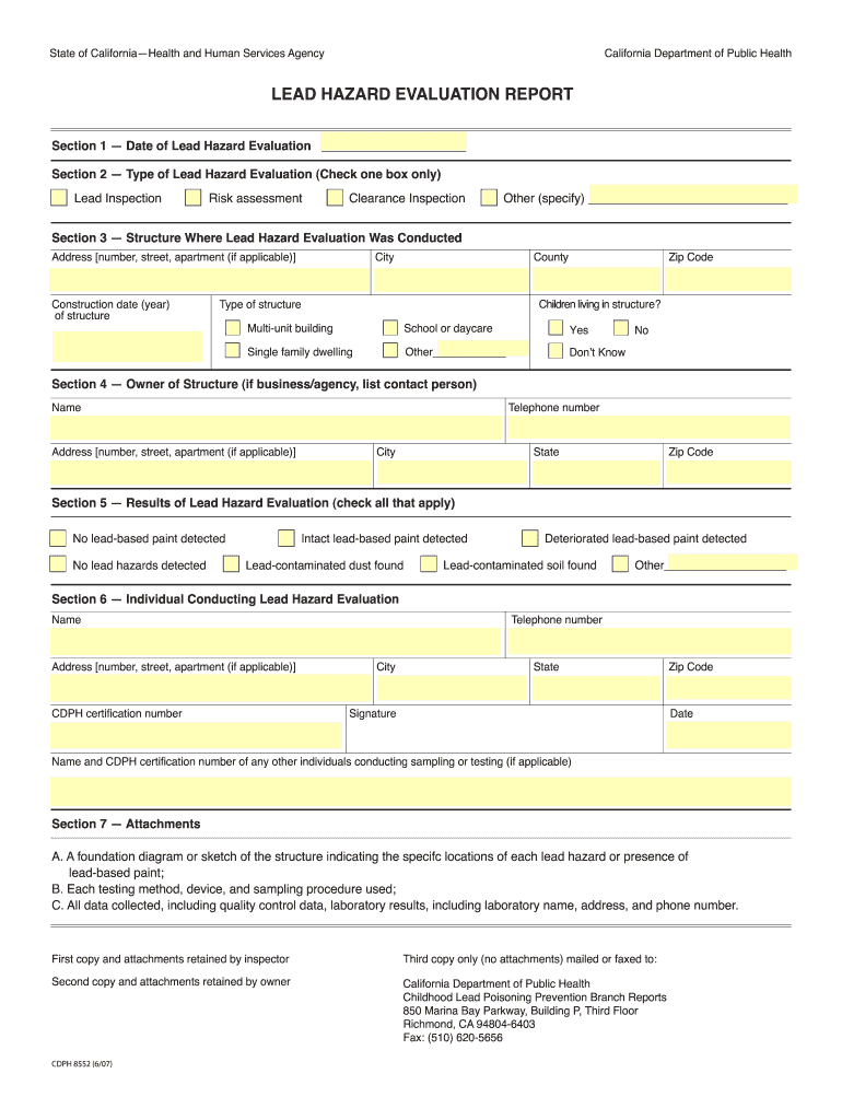 Cdph 8552  Form