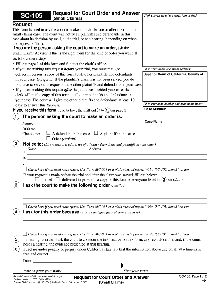 Sc 105  Form