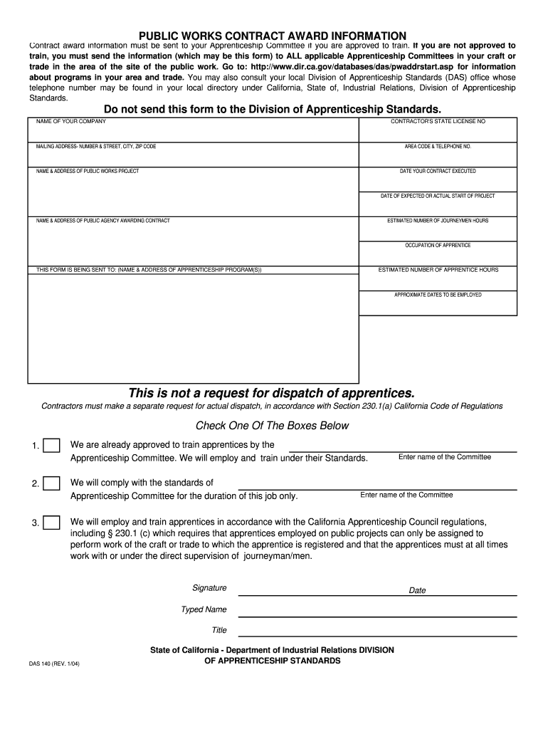  Das 140 Form 2004-2024