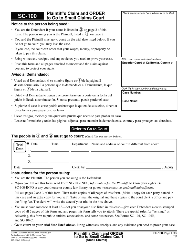  Sc 100 Form 2017