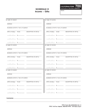 From 700 Schedule D Fillable Form