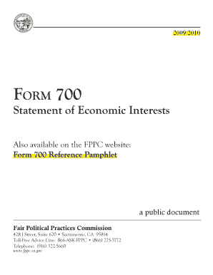California Form 700 PDF