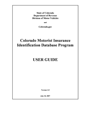 pdfFiller Colorado Auto Insurance Form