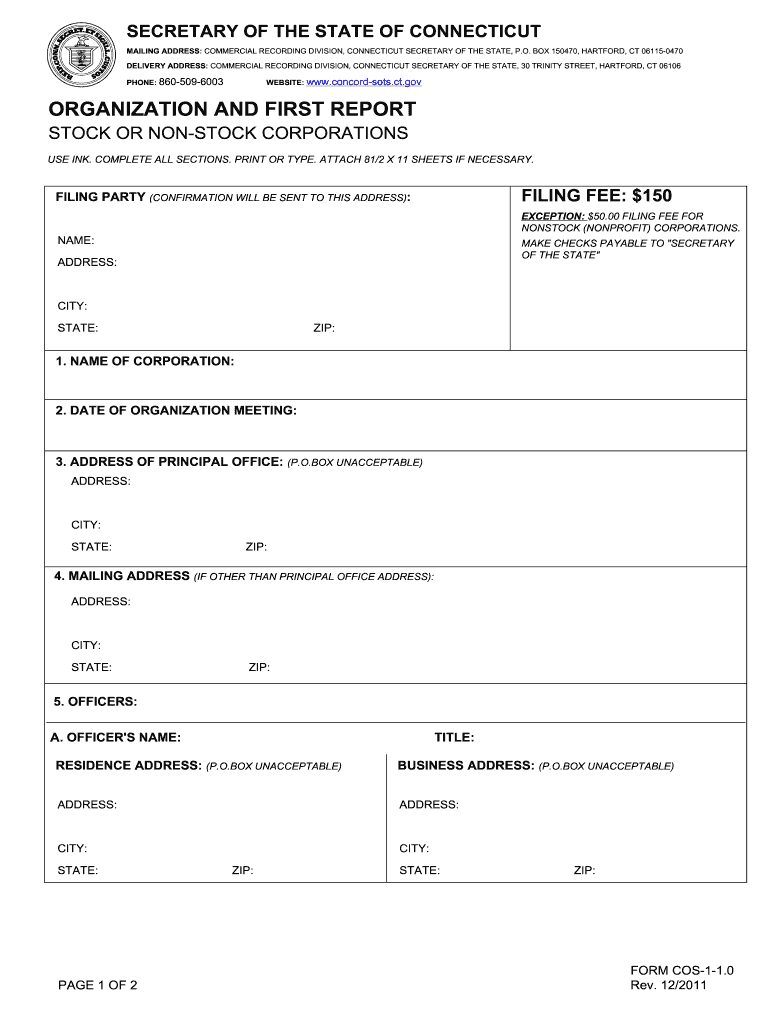 Connecticut Business Forms