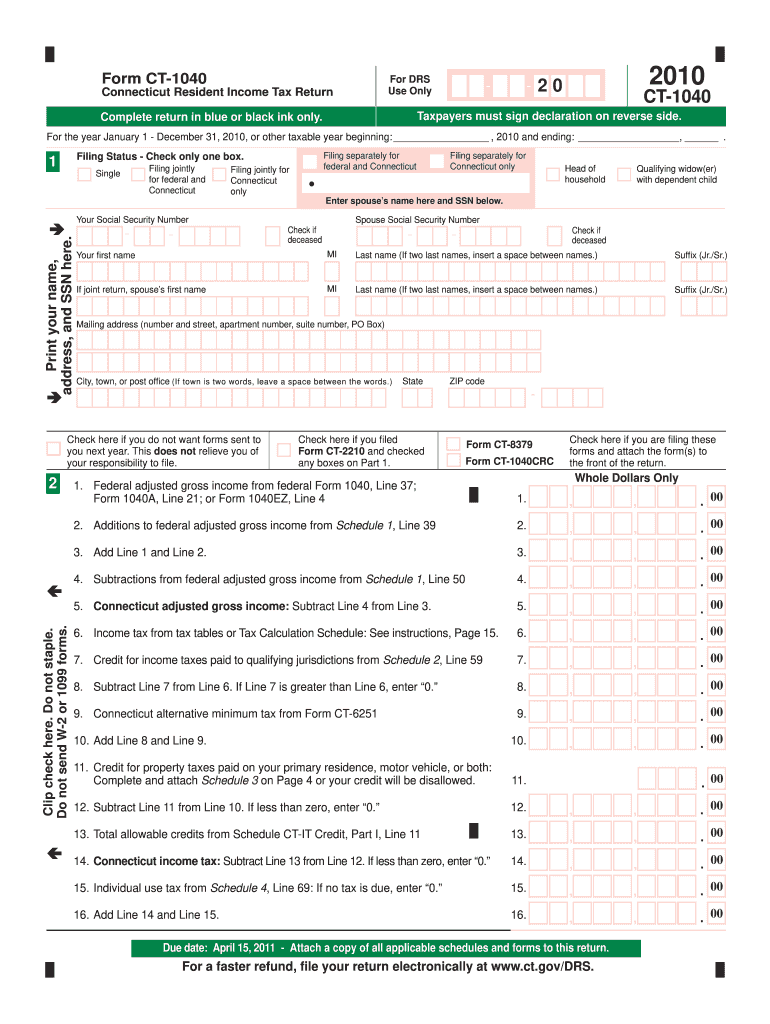  Ct 1040 Form 2020