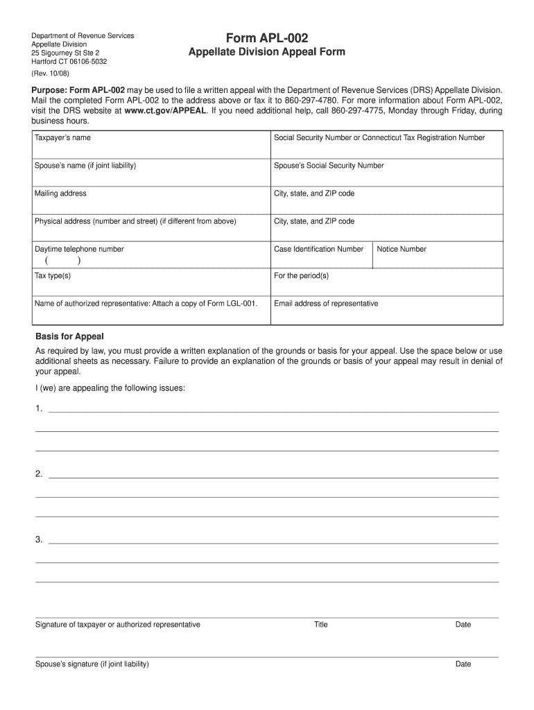  Apl 002 Form 2018