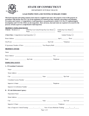 Lead Disclosure Form Ct