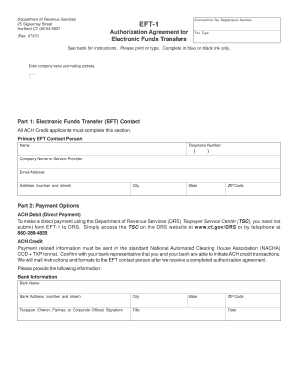 Ct Eft 1 Form