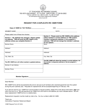 Ct Teacher Retirement Statement  Form