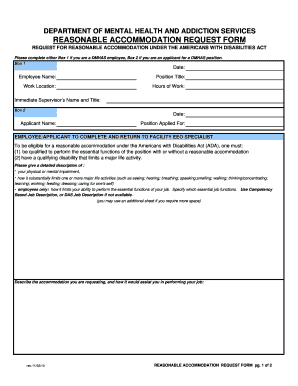  Hud Reasonable Accommodation Request Form 2010