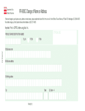 Dc Fr 900c  Form