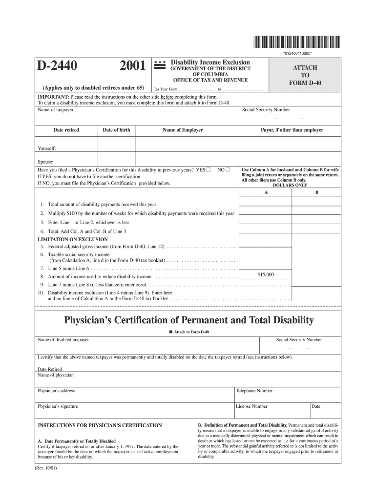 D 2440  App Cfo Dc  Form