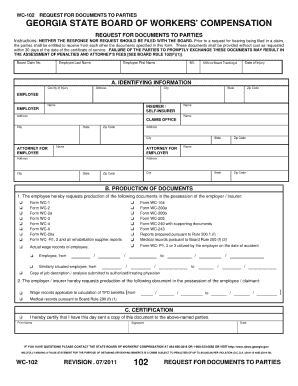 Form Wc 102 Contract