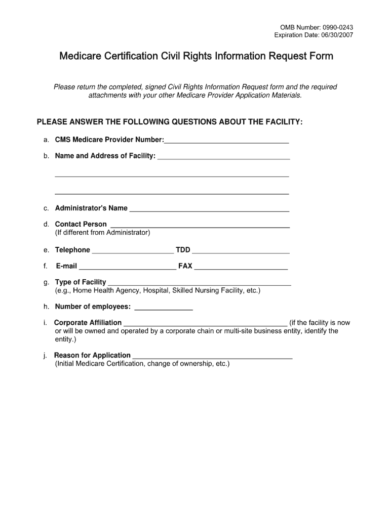 Medicare Rights Form