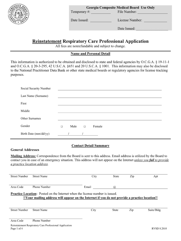 PDF Rcp Reinstatement Application Form