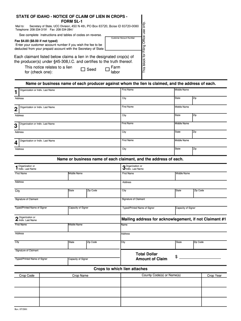 Idaho Business Forms