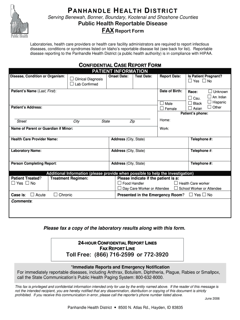 Get and Sign Pubilc Health Emerjency Weekly Report Form 2006-2022