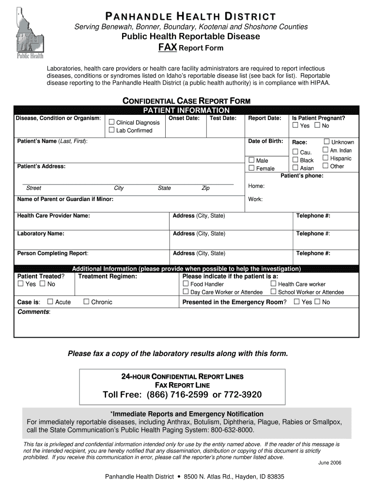  Pubilc Health Emerjency Weekly Report Form 2006-2024