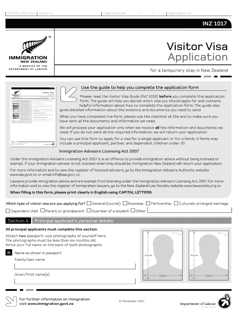  1096 Form for New Zealand 2019