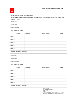 Swiss Entry Form PDF