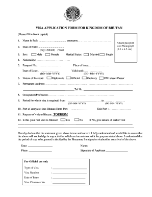 Ministry of Forign Offairs Nepal Visa Application Form