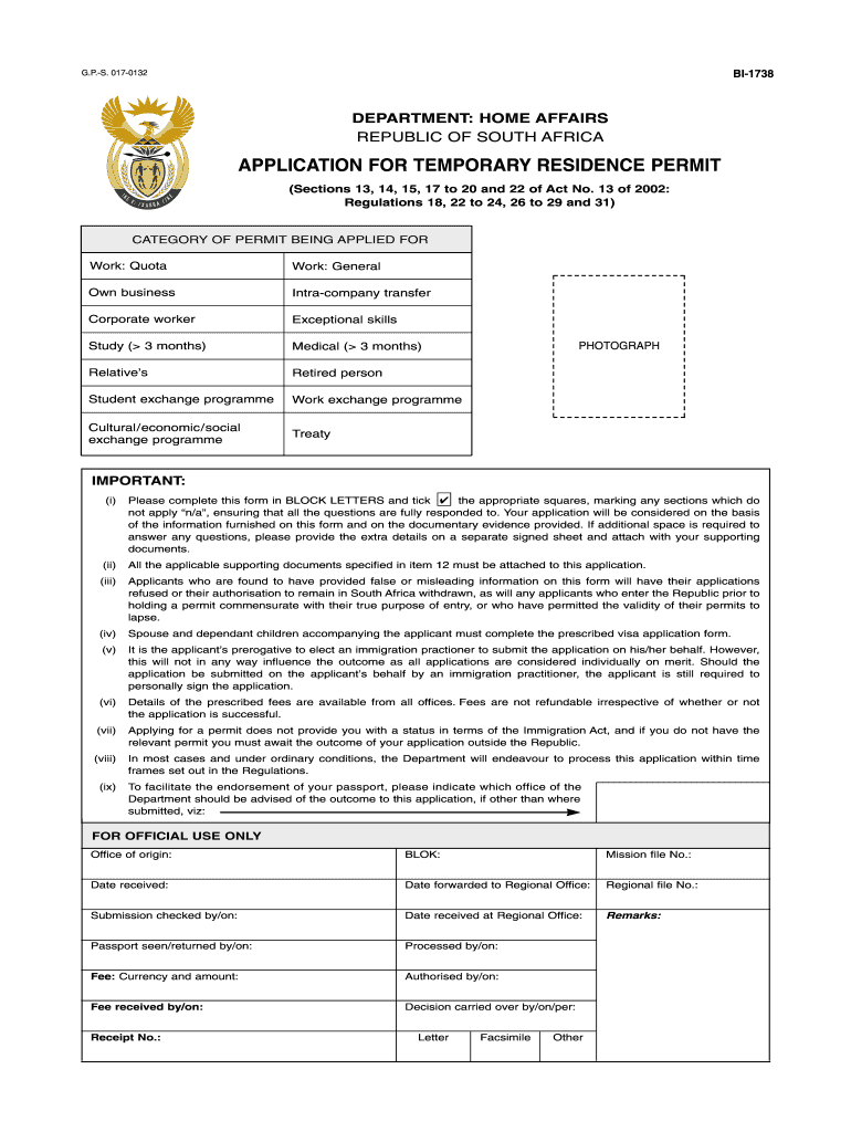 Temporary Stay Information Form