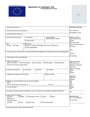 Harmonised Application Form