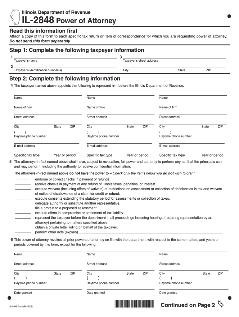  Il 2848  Form 2009